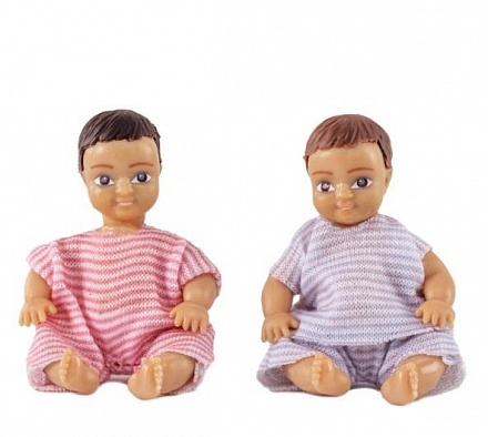 Куклы для игр с домиком - Два пупса 
